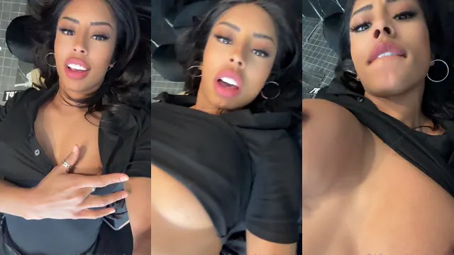 Qimmah Russo perfeita, de salto alto e mais nada