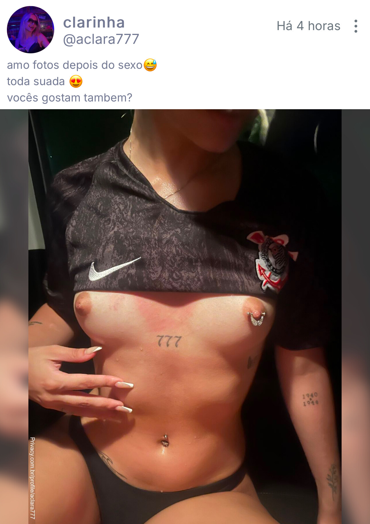 Clara Arcari — se tocando embaixo do lençol