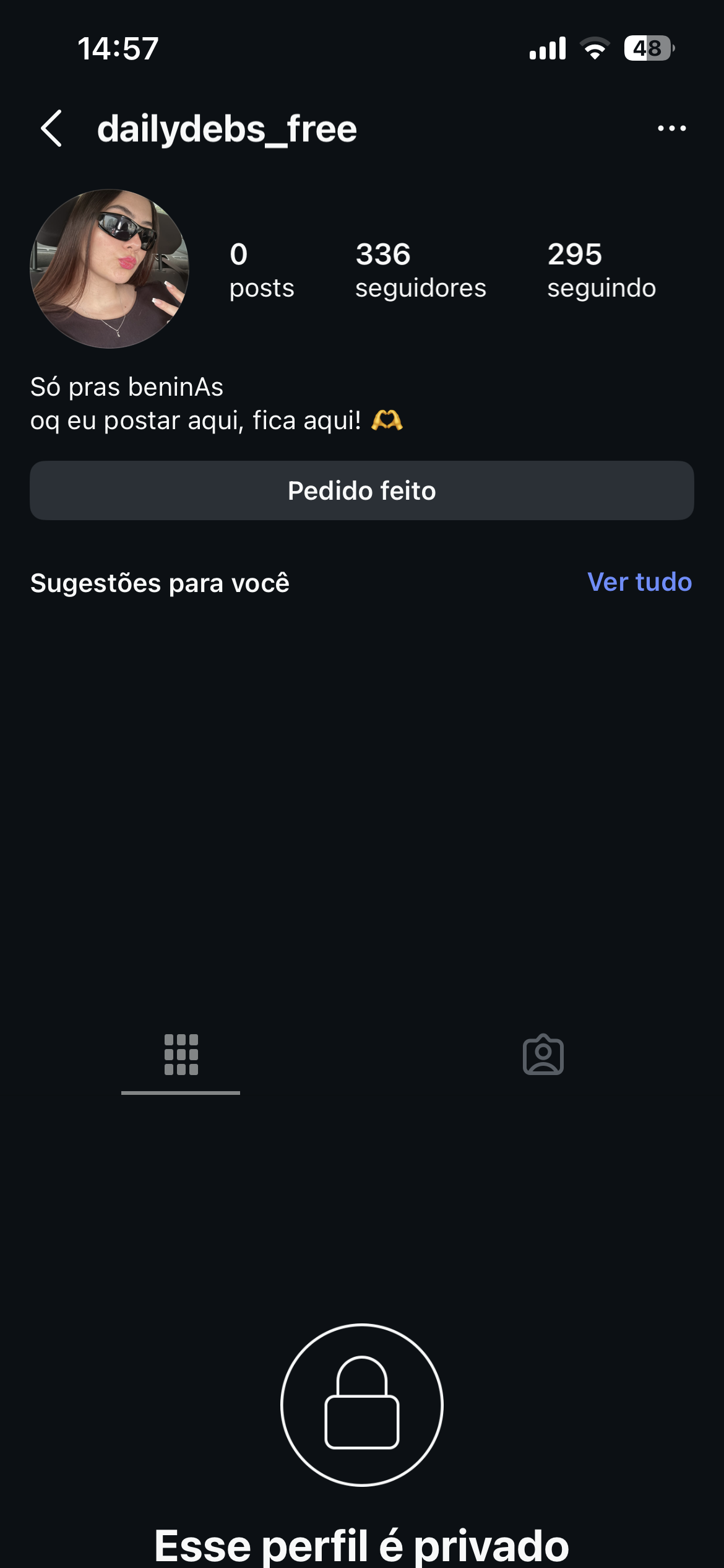 Perfis Daily na banheira cheia de espuma 💦