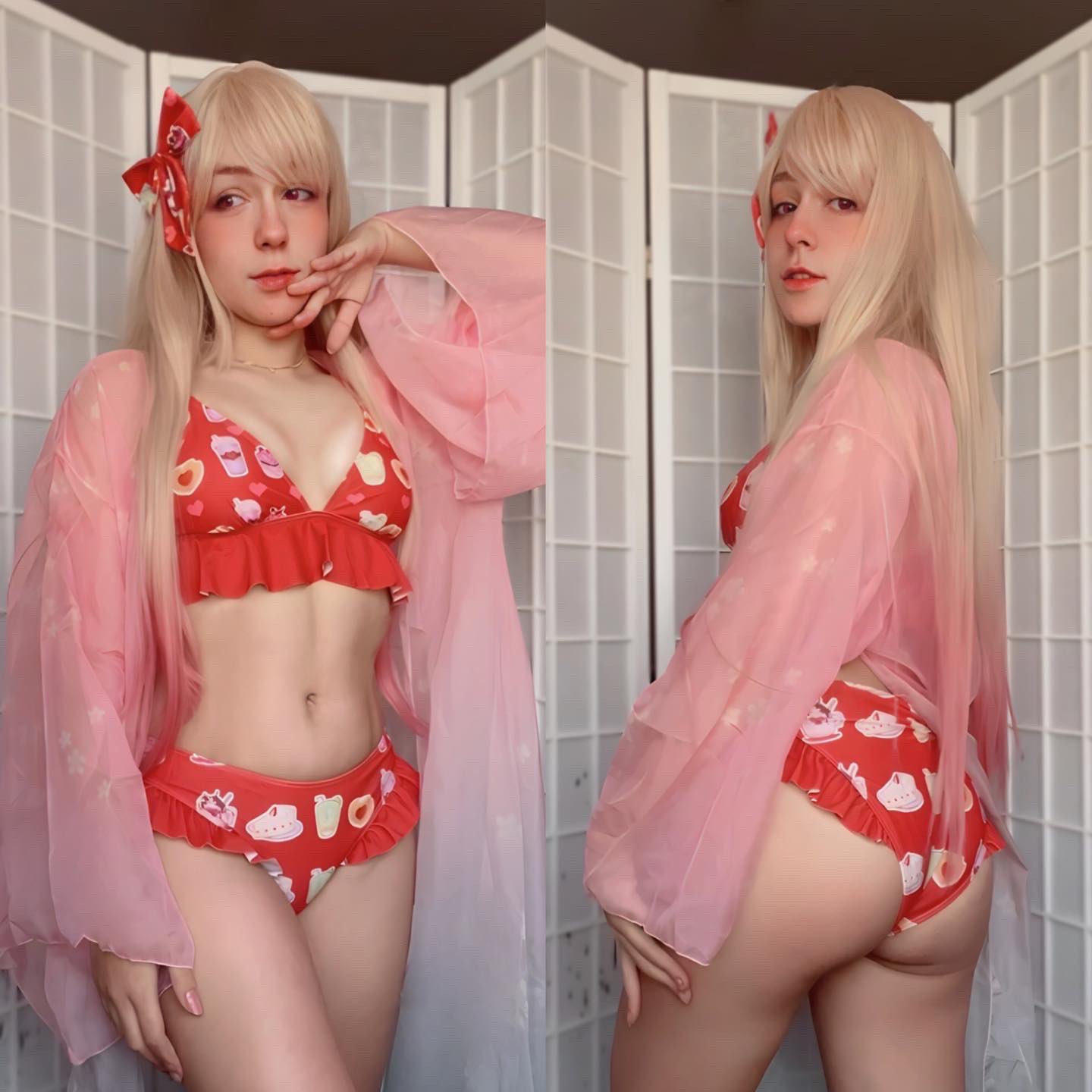 Caiu na net: Nerokosplayer com close na bunda durinha