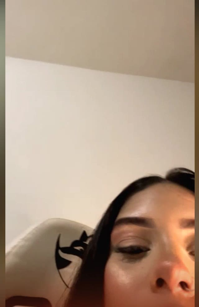 Slutty Ana teasing inside the closet