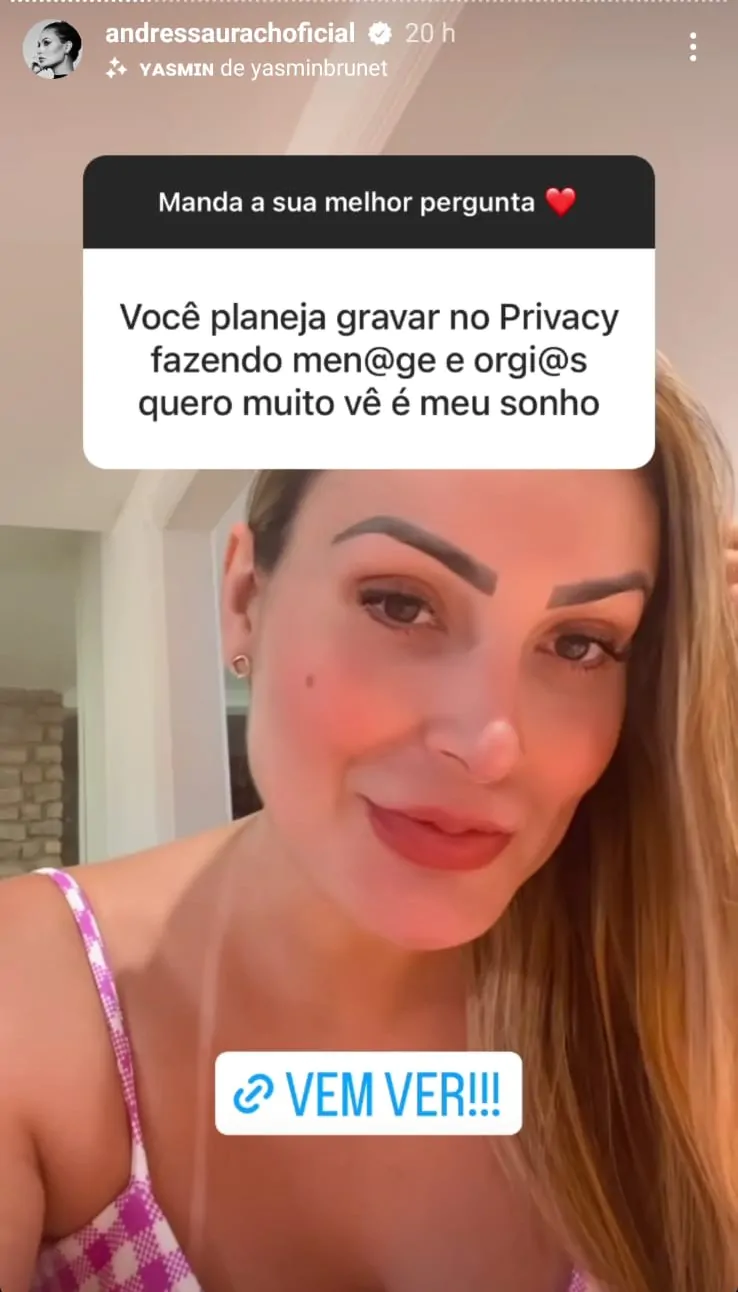 Andressa Urach deliciosa de lingerie preta na cama #673